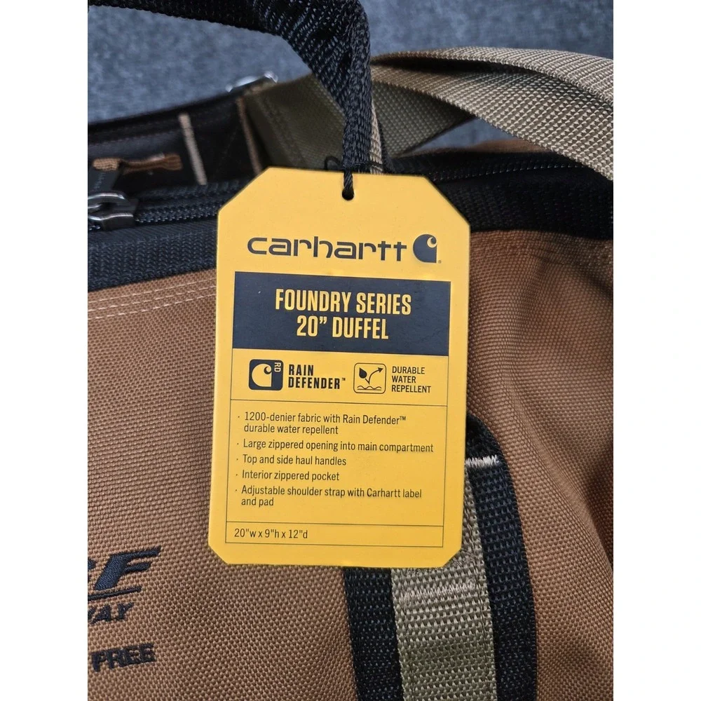 NEW Carhartt Foundry Duffel Bag Brown 20